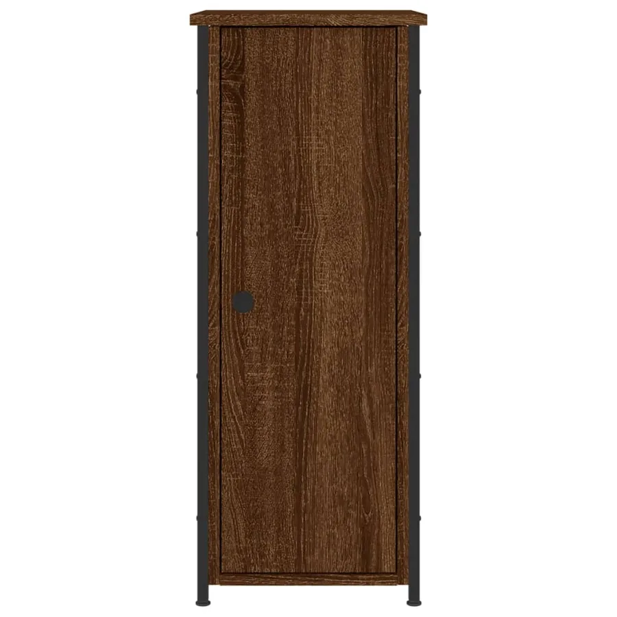 Tables de chevet 2pcs chêne marron 32x42x80cm bois d'ingénierie - 6