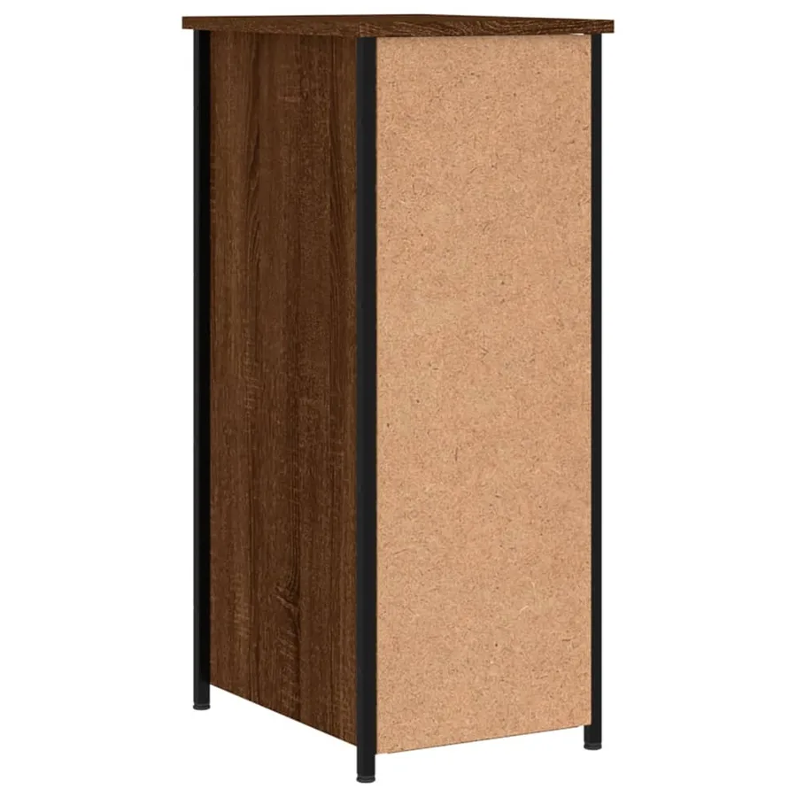 Tables de chevet 2pcs chêne marron 32x42x80cm bois d'ingénierie - 9