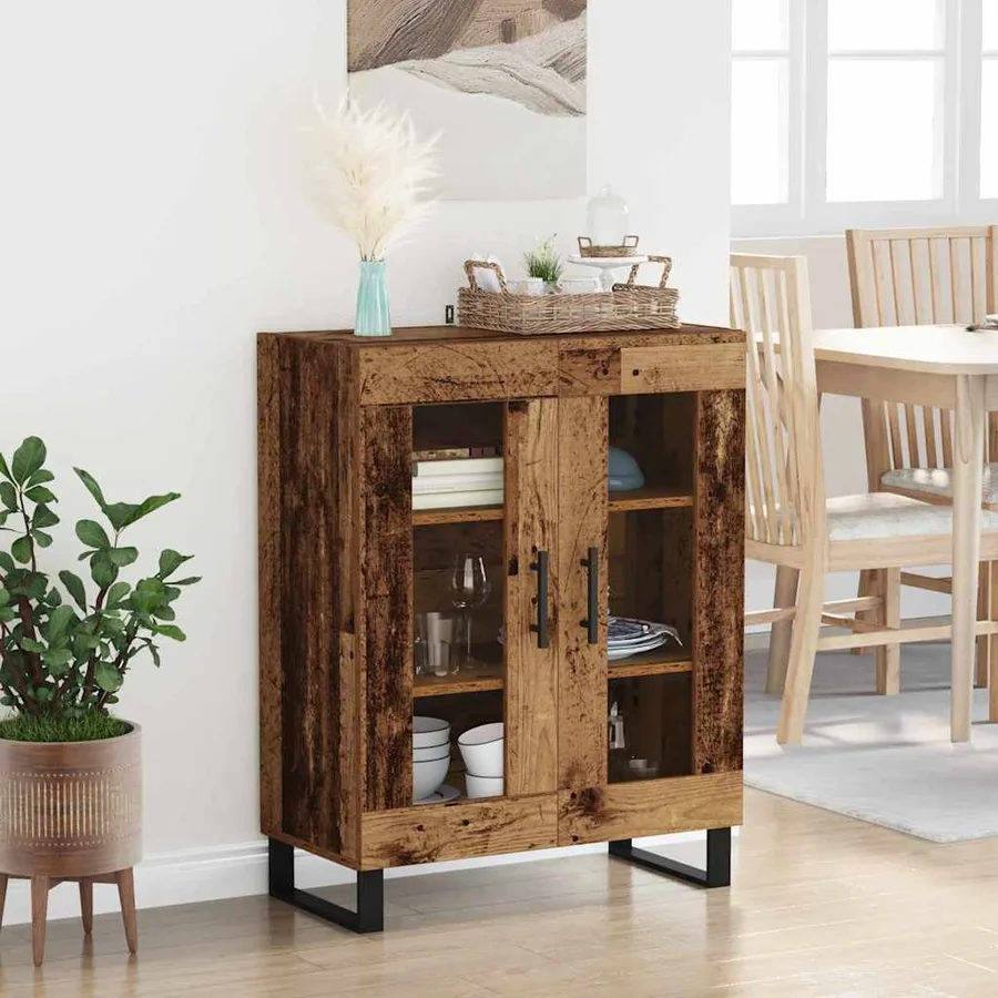 Buffet Bois Ancien 69,5 x 34 x 90 cm Bois d'ingénierie - 4