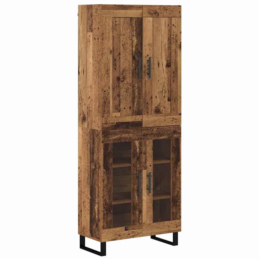 Haut Armoire Bois ancien 69,5 x 34 x 180 cm Bois d'ingénierie - 2
