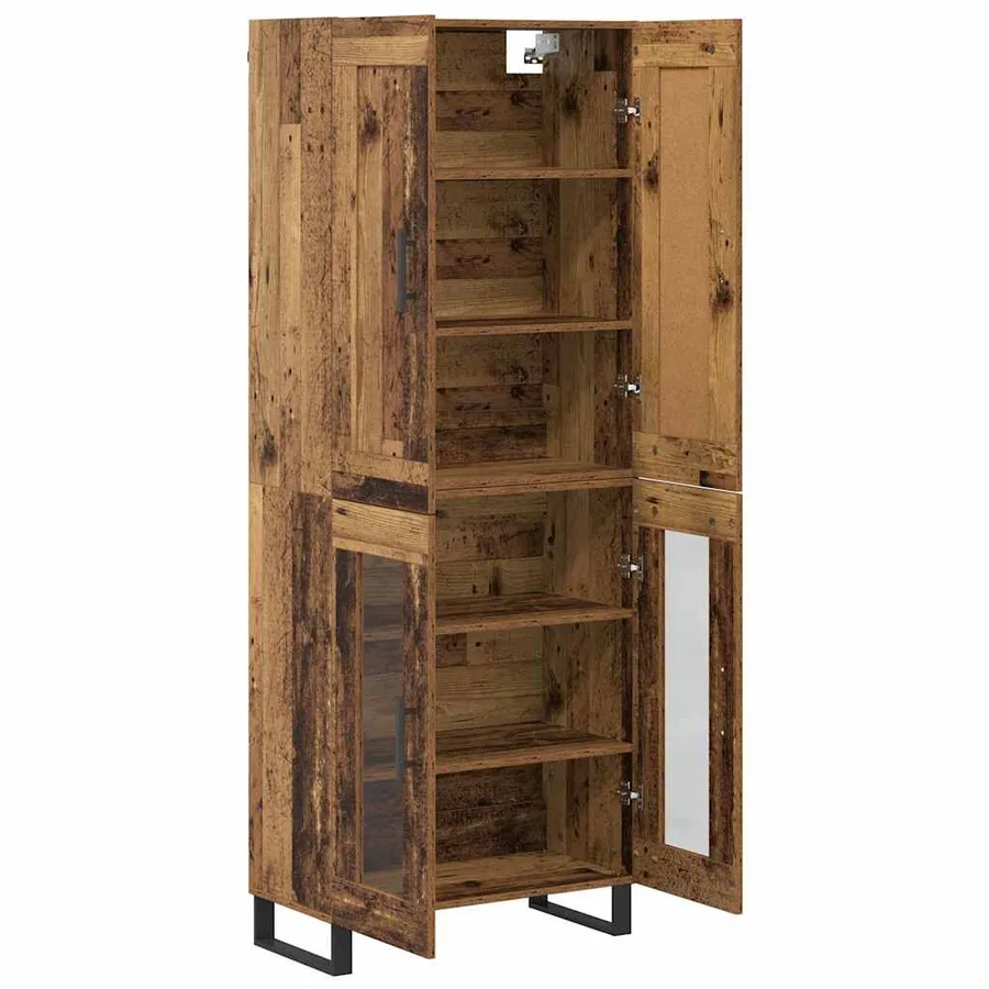 Haut Armoire Bois ancien 69,5 x 34 x 180 cm Bois d'ingénierie - 7