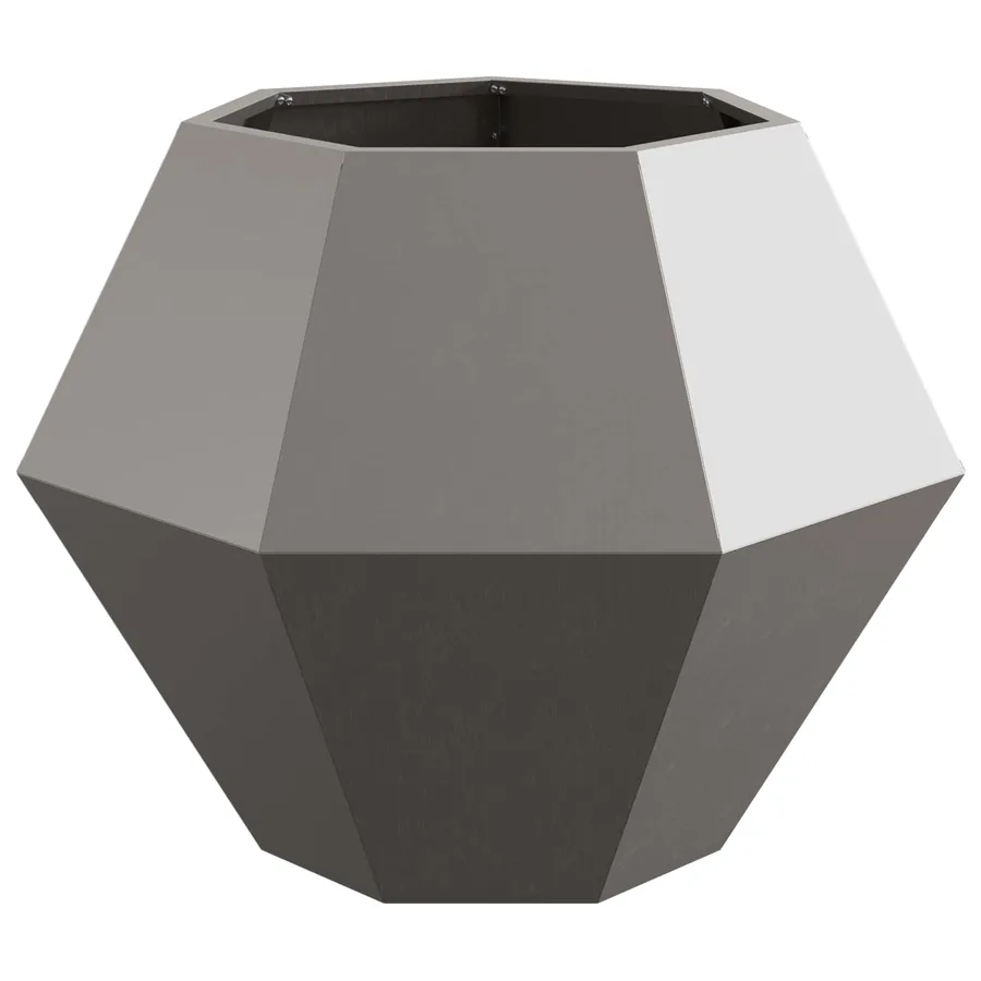 Jardinière 2 pc Rouillé 75 x 75 x 60 cm Acier patiné - 6