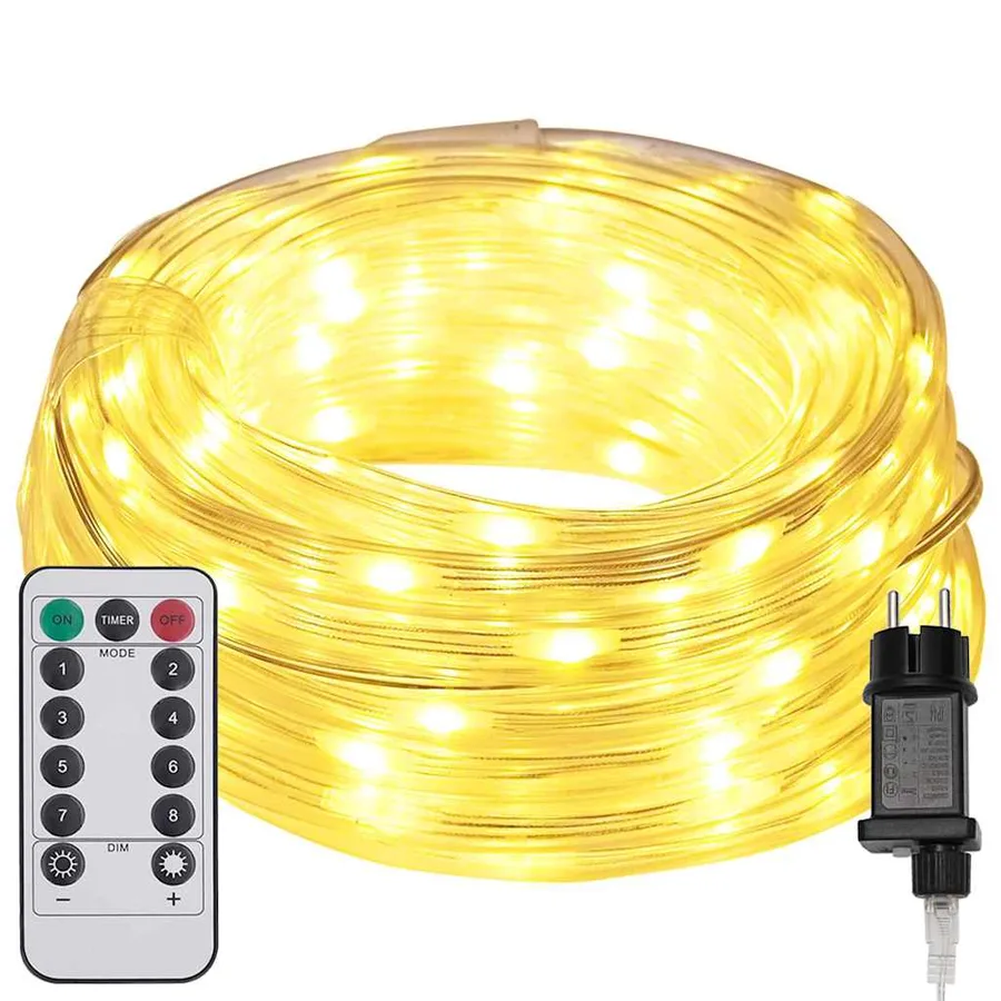 Lumière en corde avec 480 LED Blanc chaud 20 m PVC - 2