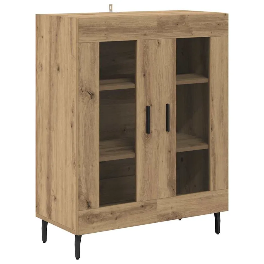 Buffet Chêne artisanal 69,5 x 34 x 90 cm Bois d'ingénierie - 2