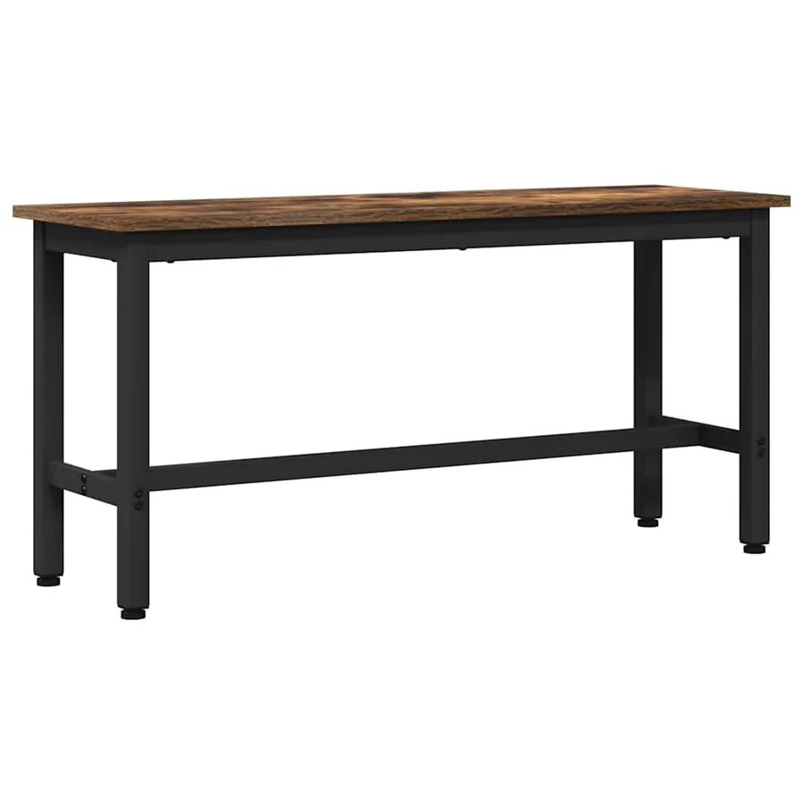 Banc de salle à manger 2 pcs Chêne fumé 100 x 32,5 x 48,5 cm - 4