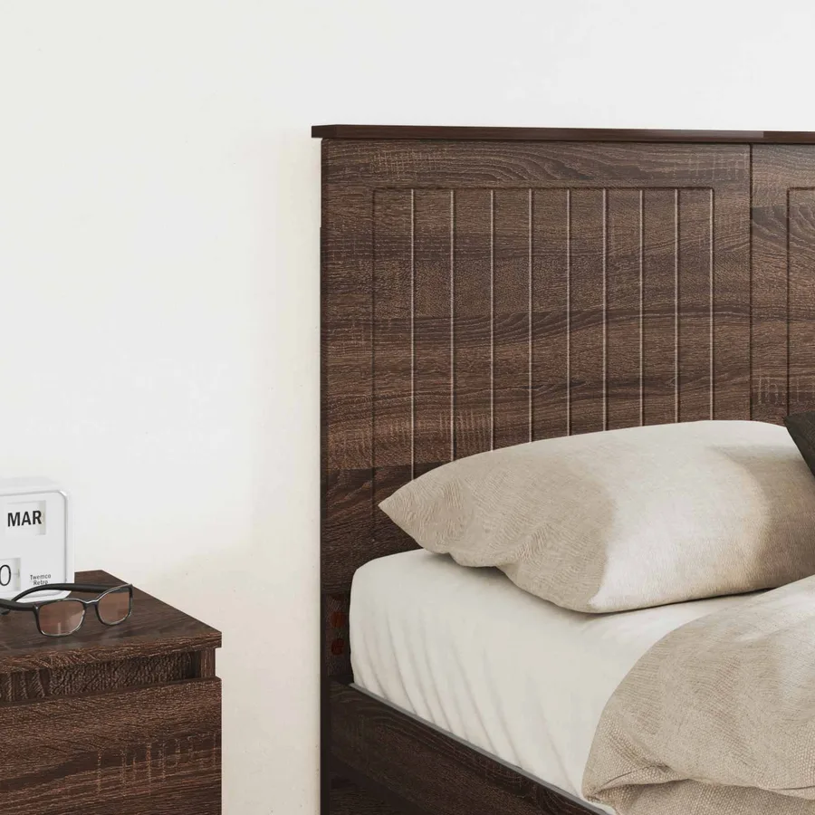 Tête de lit Chêne brun 135 cm Bois d'ingénierie - 3