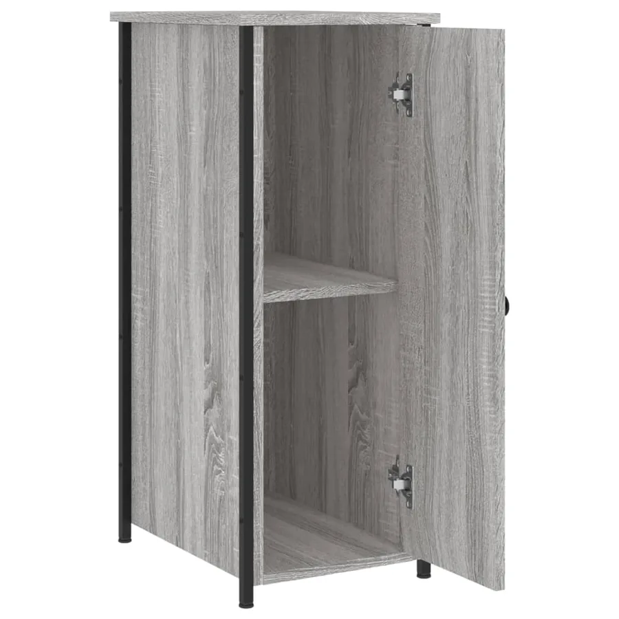Tables de chevet 2 pcs sonoma gris 32x42x80cm bois d'ingénierie - 7