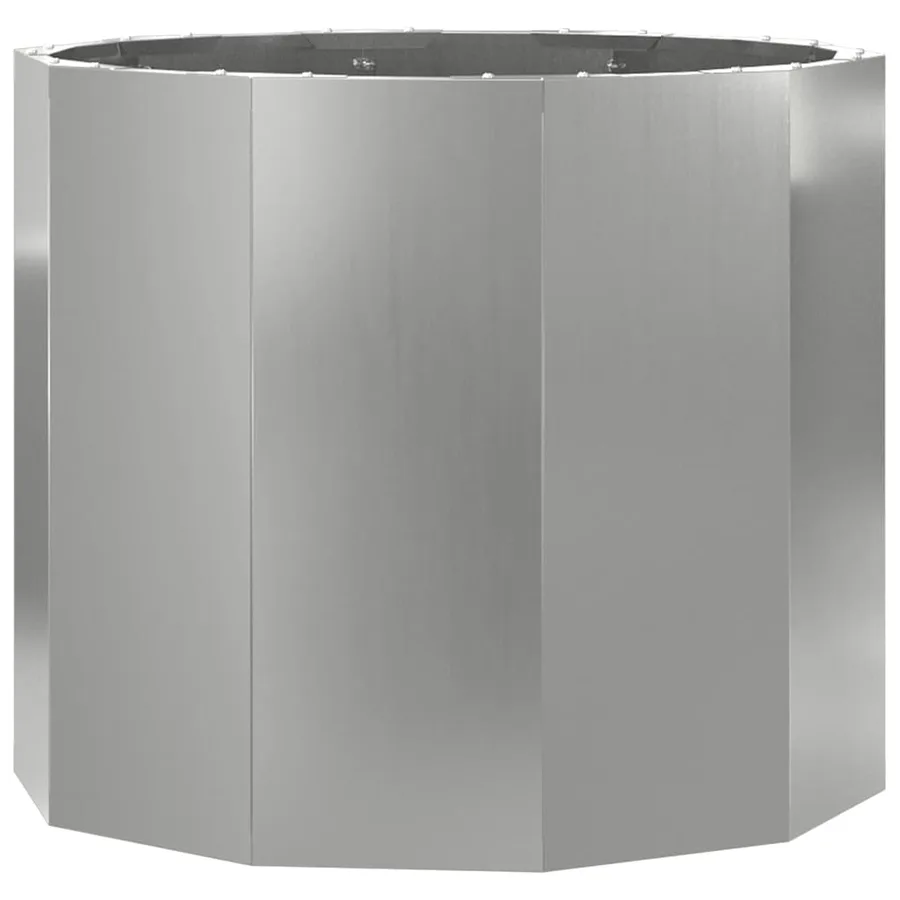 Jardinière Argent 60 x 60 x 50 cm Acier galvanisé - 2