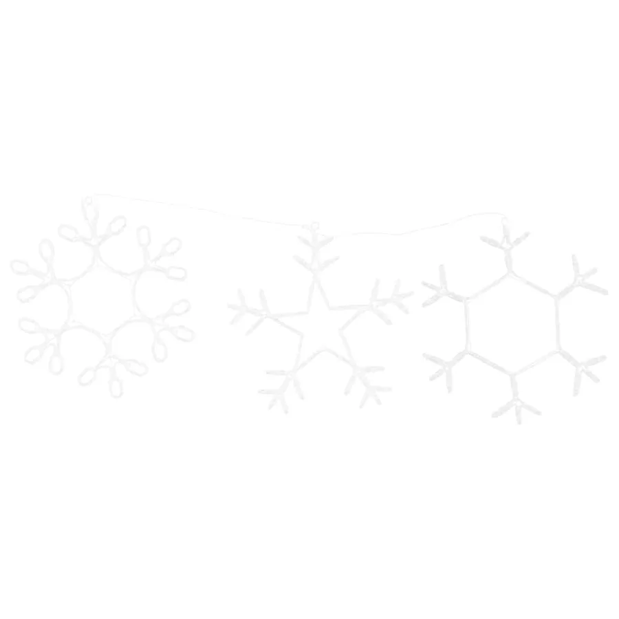 Flocon de neige de Noël Blanc chaud 44,5 x 38 cm PVC - 5