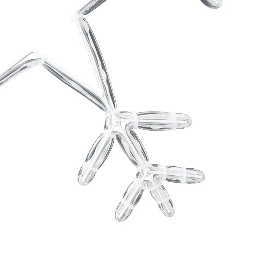 Flocon de neige de Noël Blanc chaud 44,5 x 38 cm PVC - 9