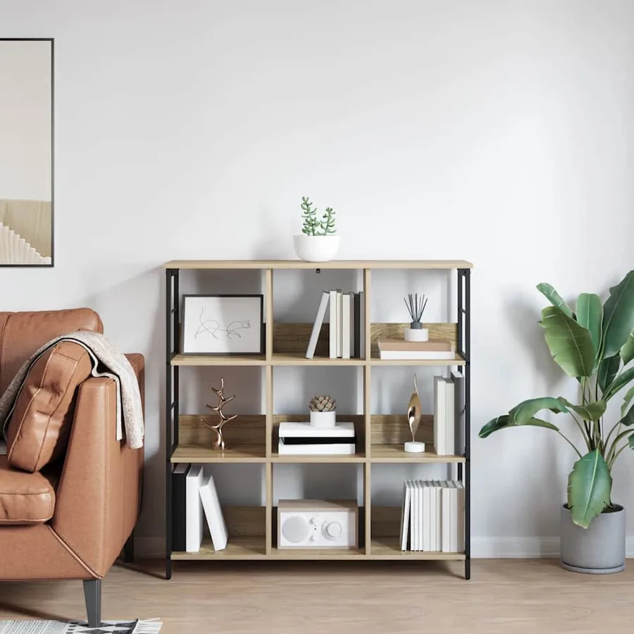 Étagère Chêne Sonoma 102 x 32 x 104,5 cm Bois d'ingénierie - 4