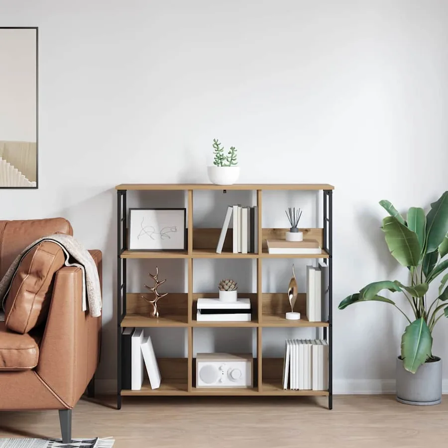 Étagère 9 niveaux 102 x 32 x 104,5 cm Bois d'ingénierie - 4
