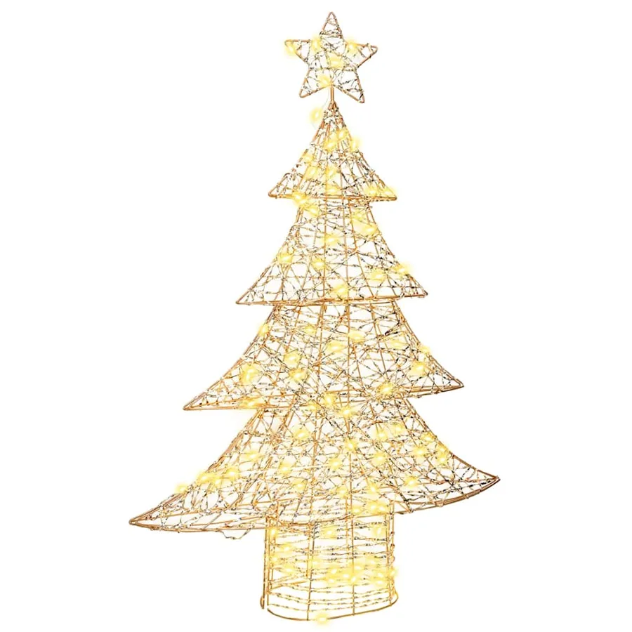 Sapin de Noël avec 120 LED Blanc chaud 120,5 cm PET - 2
