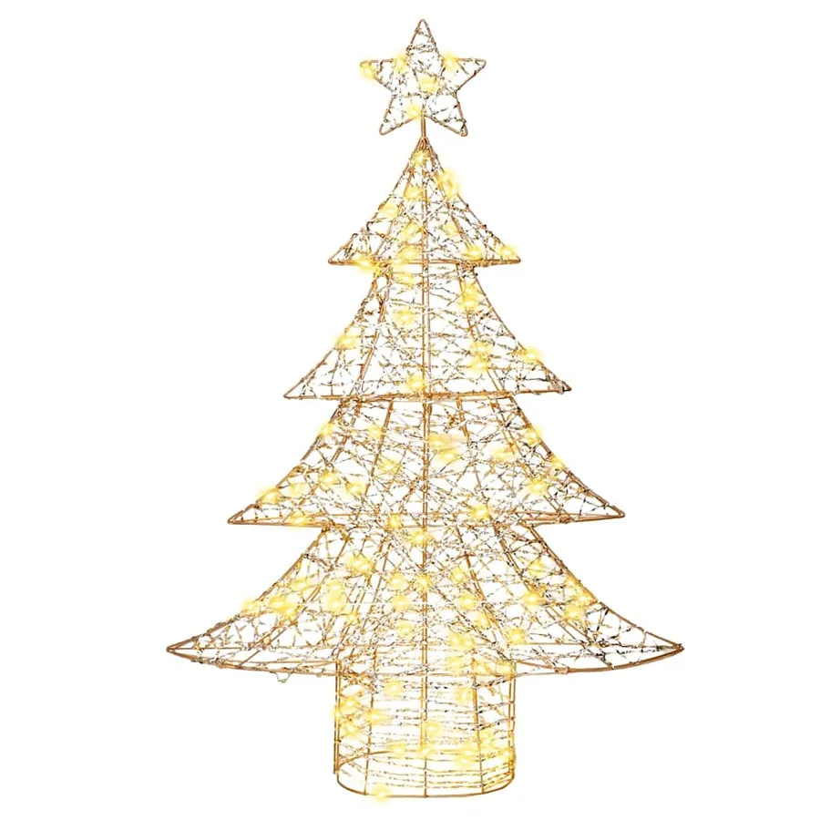 Sapin de Noël avec 120 LED Blanc chaud 120,5 cm PET - 4