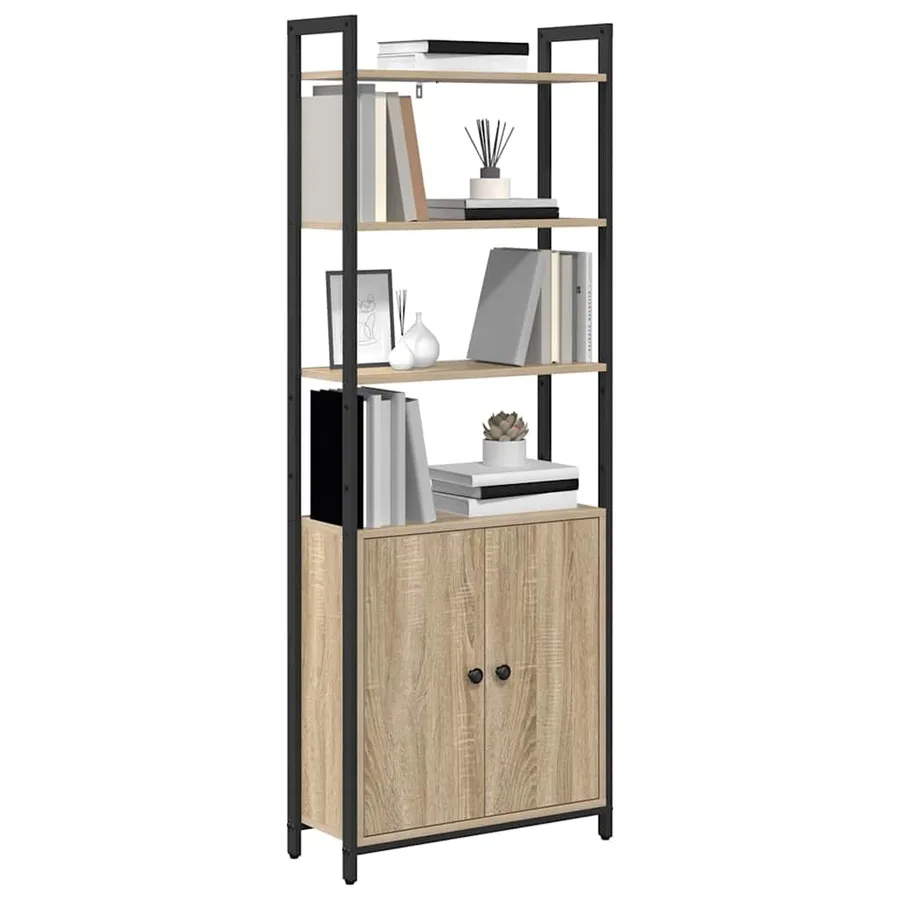 Bibliothèque Chêne Sonoma 60 x 24 x 161 cm Bois d'ingénierie - 3