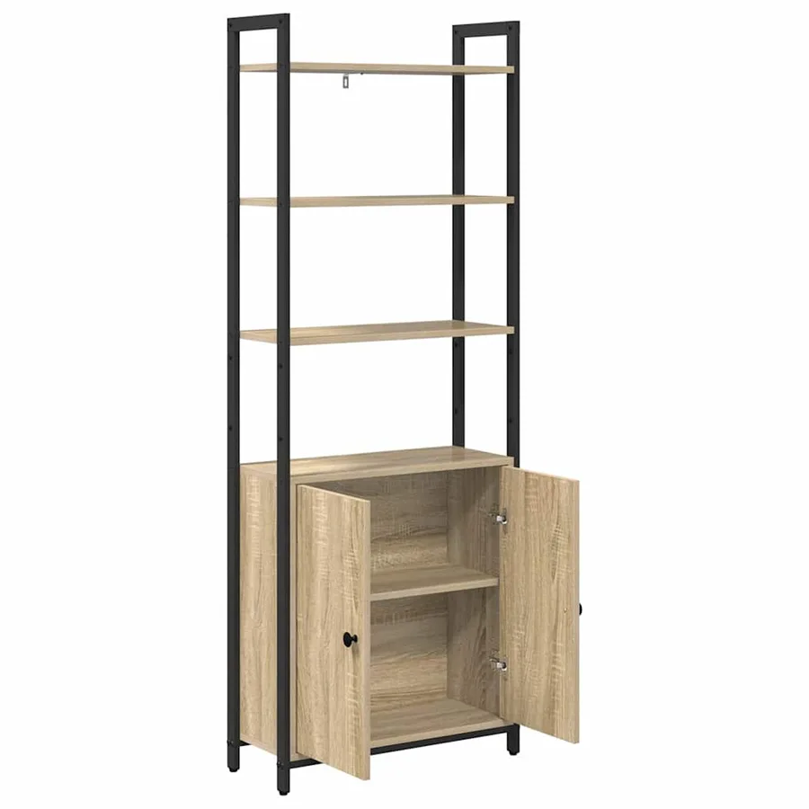Bibliothèque Chêne Sonoma 60 x 24 x 161 cm Bois d'ingénierie - 5