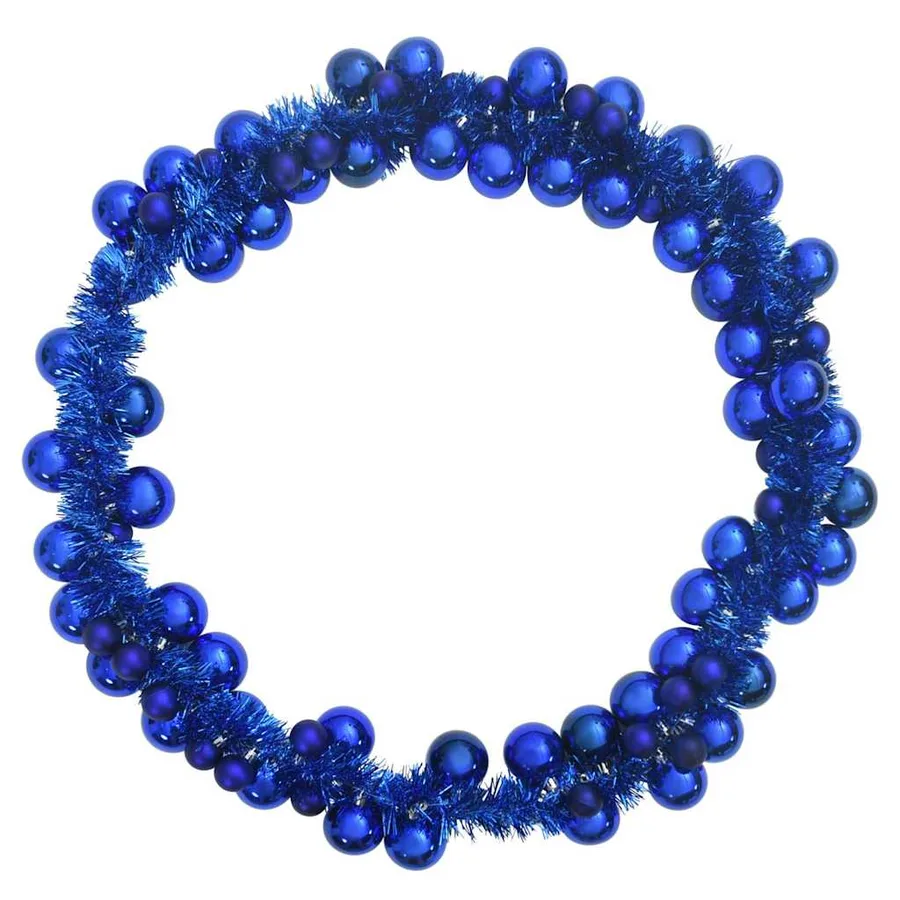 Guirlande de Boules de Noël Bleu 186 cm Polystyrène - 5