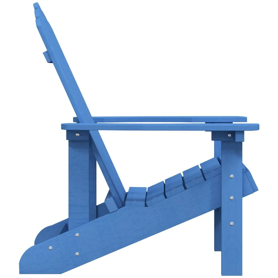 Chaise Adirondack de jardin PEHD bleu marine - 4