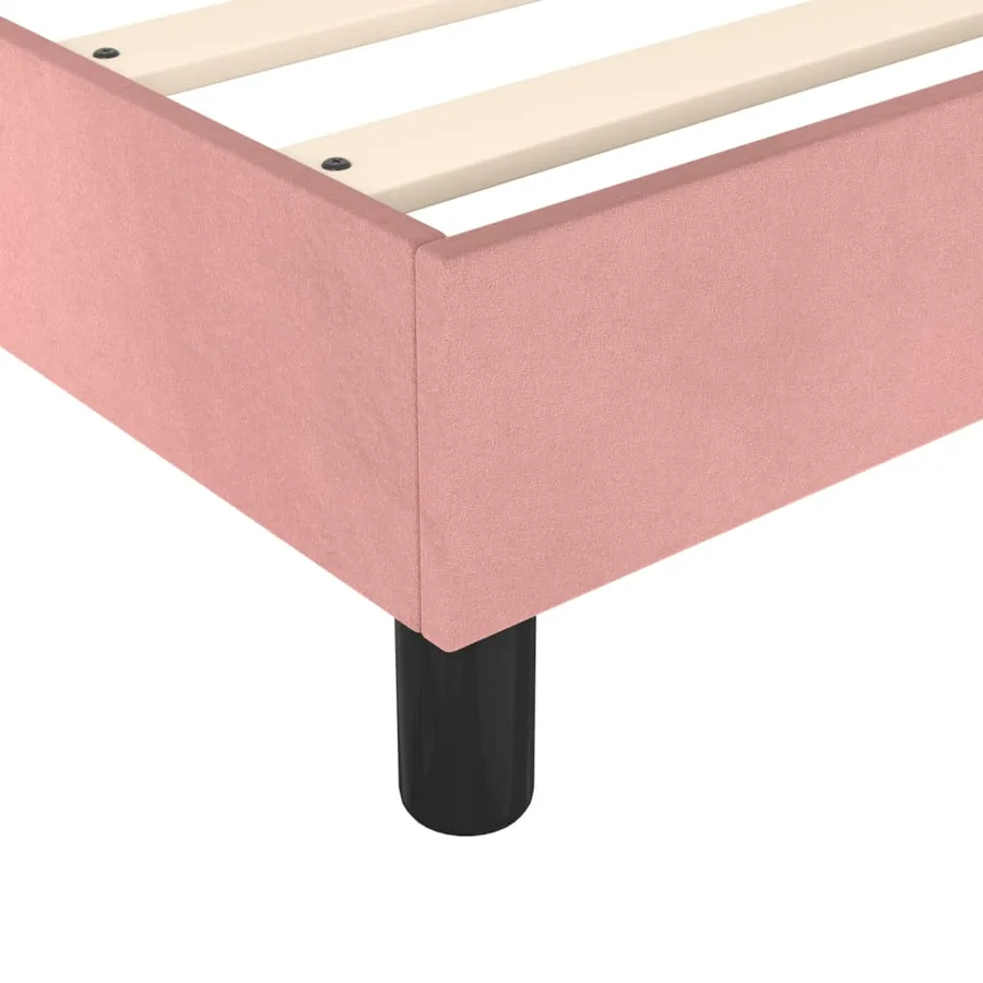 Sommier à lattes de lit avec matelas Rose 160x200 cm Velours - 7