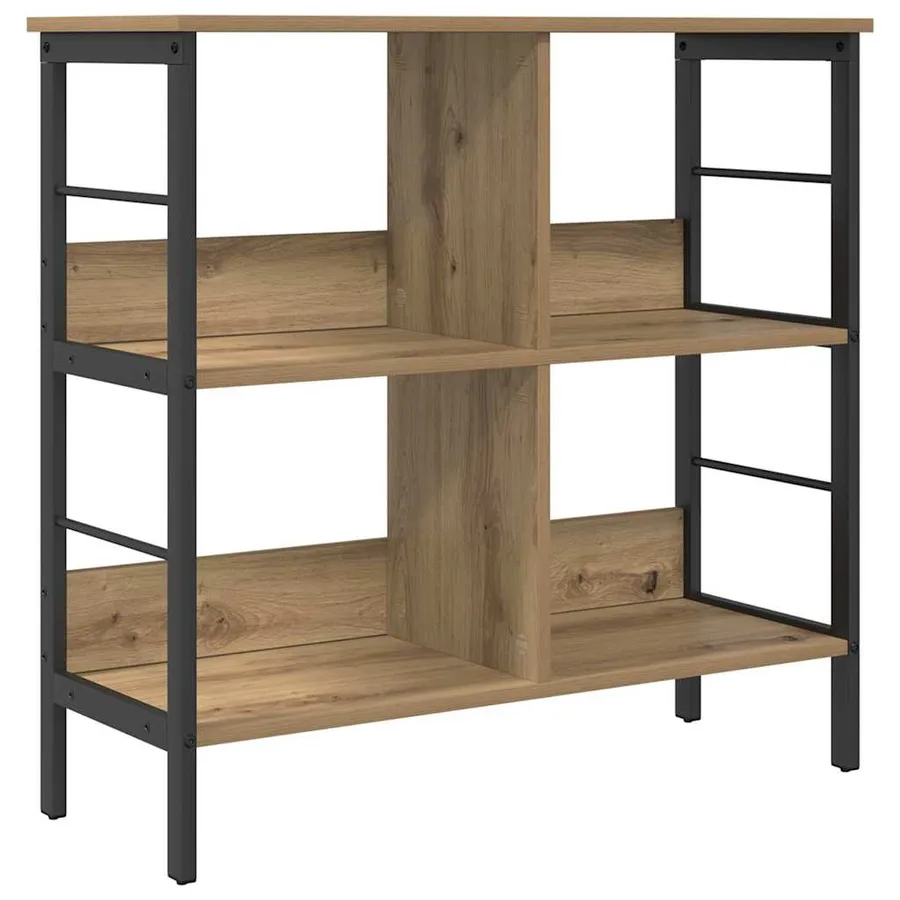 Étagère 4 niveaux 82 x 32 x 79 cm Bois d'ingénierie - 2