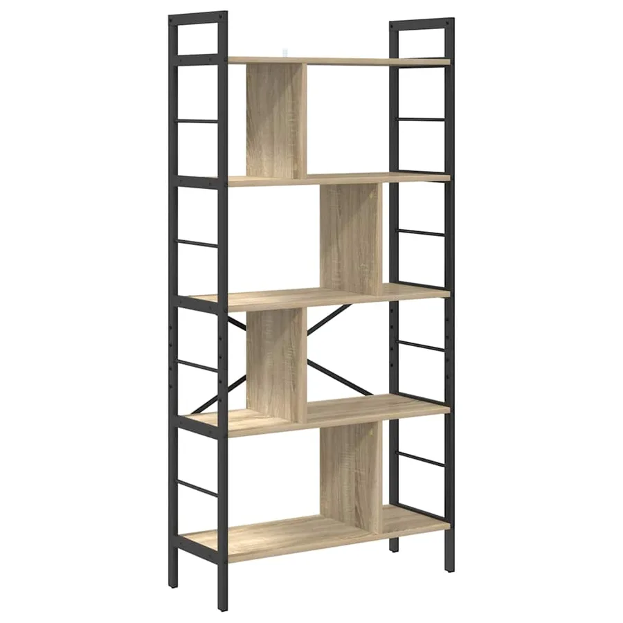 Étagère Chêne Sonoma 75 x 30 x 156 cm Bois d'ingénierie - 2