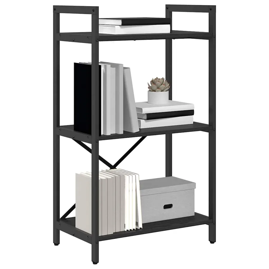 Étagère Chêne noir 56 x 34 x 96 cm Bois d'ingénierie - 3