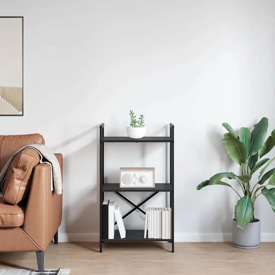 Étagère Chêne noir 56 x 34 x 96 cm Bois d'ingénierie - 4