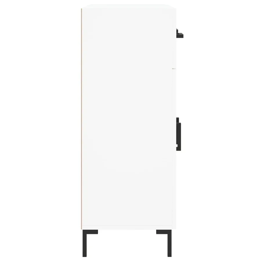 Buffet blanc 69,5x34x90 cm bois d'ingénierie - 7