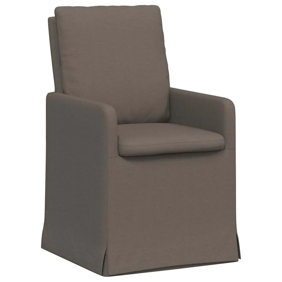 Chaises de salle à manger 2 pcs Gris clair 57 x 67 x 98 cm Lin - 2