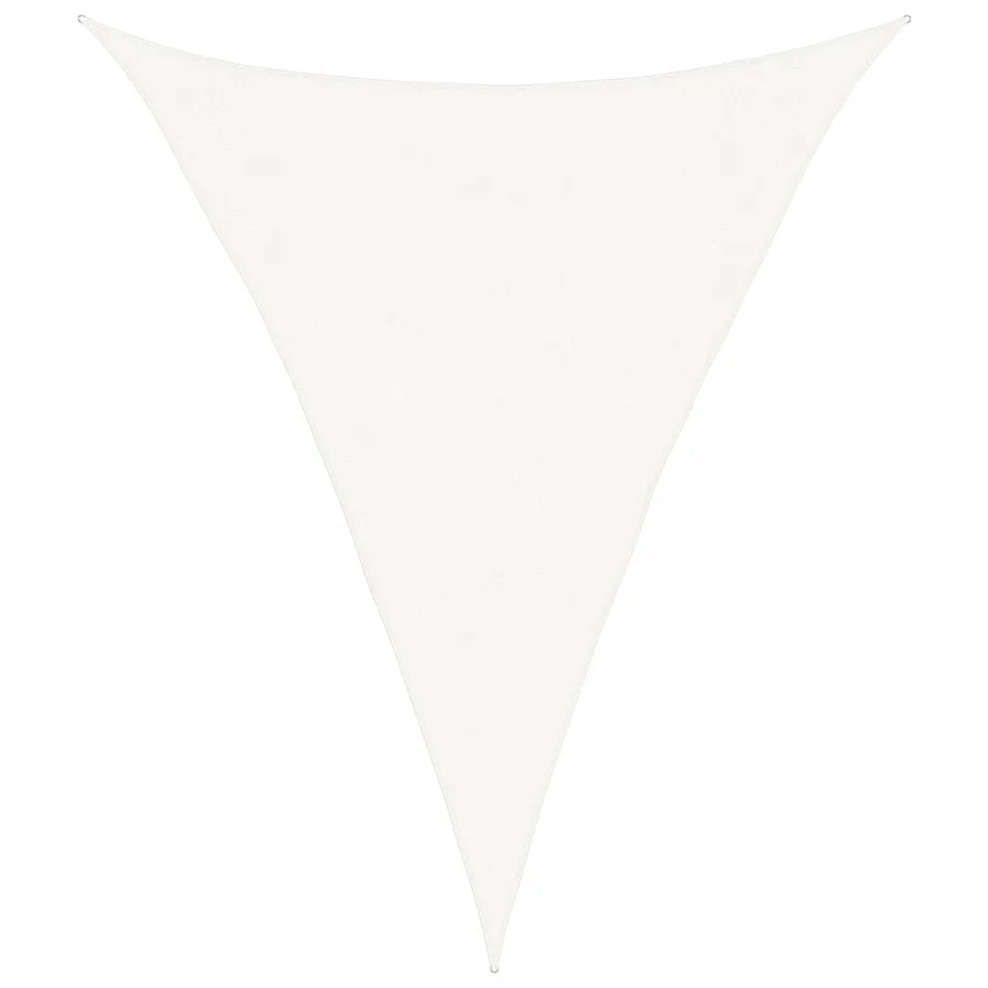 Voile d'ombrage 160 g/m² Blanc 3x4x4 m PEHD - 2