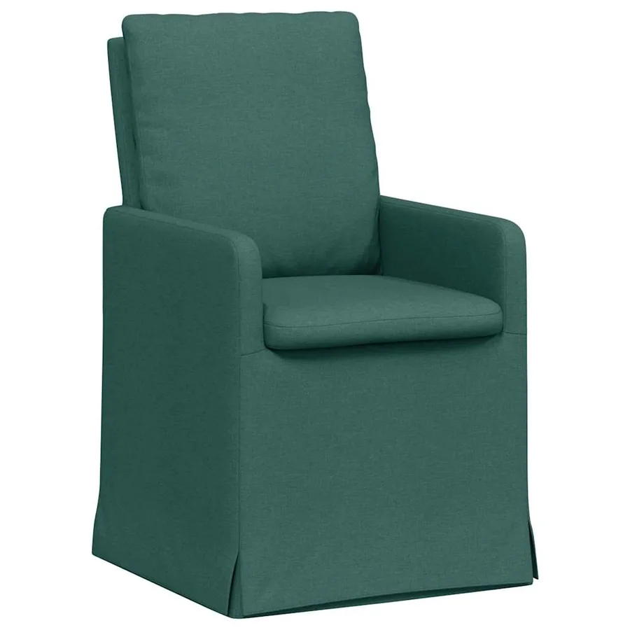 Chaises de salle à manger 2 pcs Vert foncé 57 x 67 x 98 cm - 2