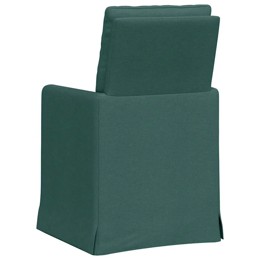 Chaises de salle à manger 2 pcs Vert foncé 57 x 67 x 98 cm - 6