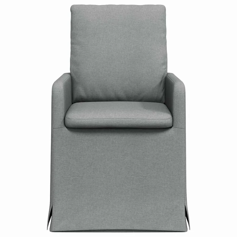 Chaises de salle à manger 2 pcs Gris clair 57 x 67 x 98 cm - 4