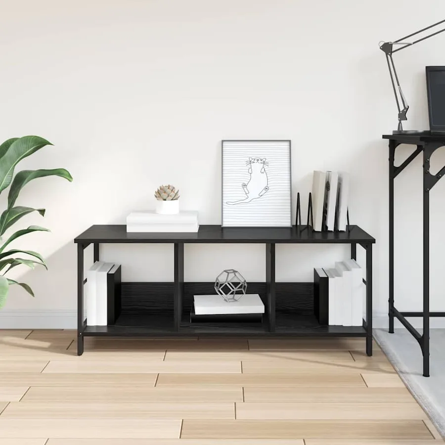 Étagère Chêne noir 102 x 32 x 40,5 cm Bois d'ingénierie - 4