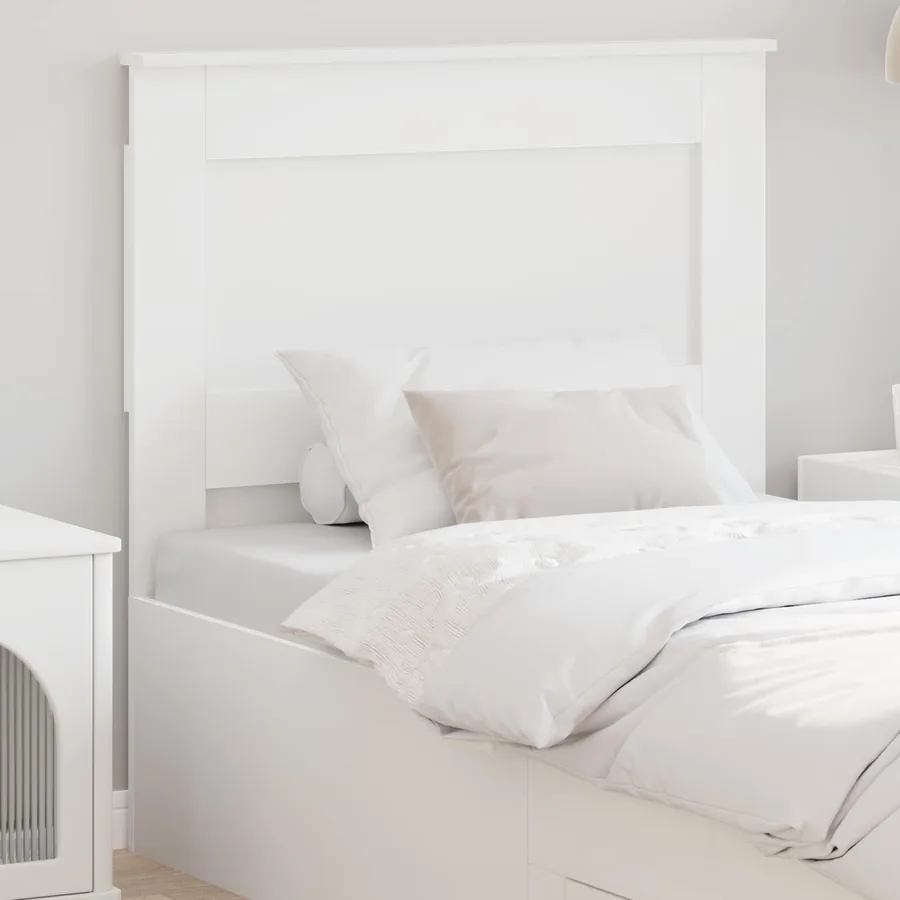 Tête de lit avec tête de lit Blanc 100 cm Bois d'ingénierie