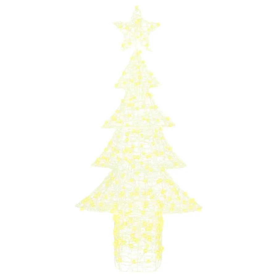 Sapin de Noël avec 240 LED Blanc chaud 150 cm Acrylique - 4