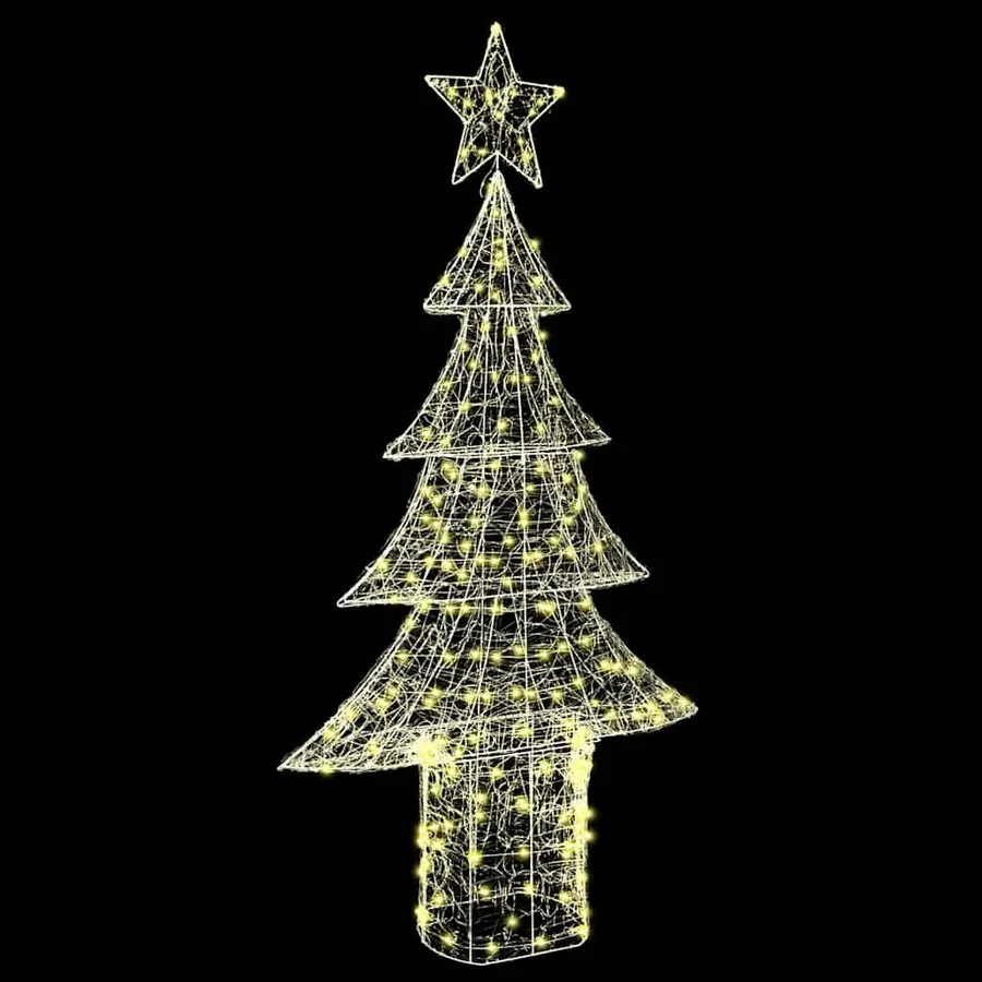 Sapin de Noël avec 240 LED Blanc chaud 150 cm Acrylique - 5