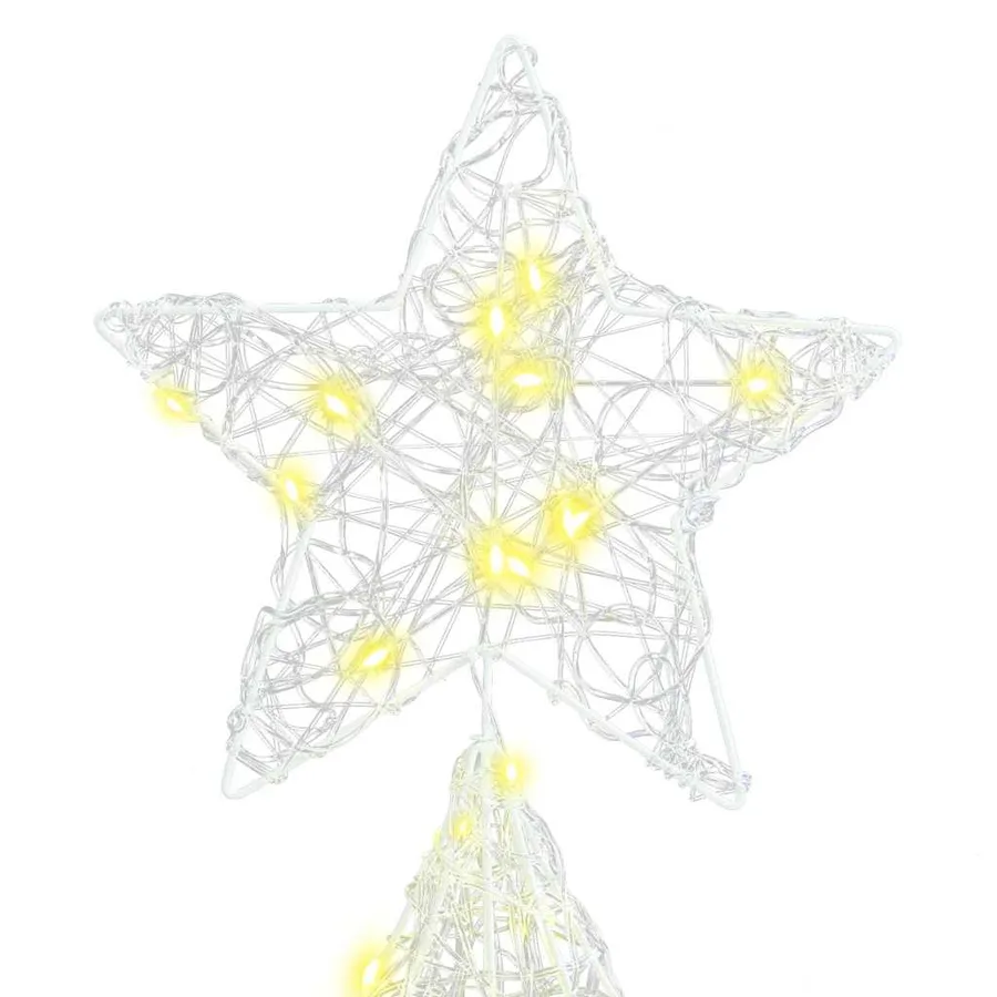 Sapin de Noël avec 240 LED Blanc chaud 150 cm Acrylique - 7