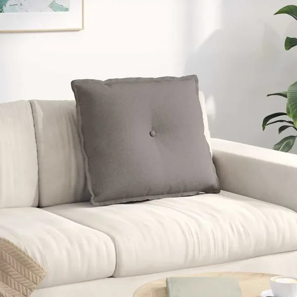 Coussin de Dos Taupe 60 x 19 x 50 cm tissu