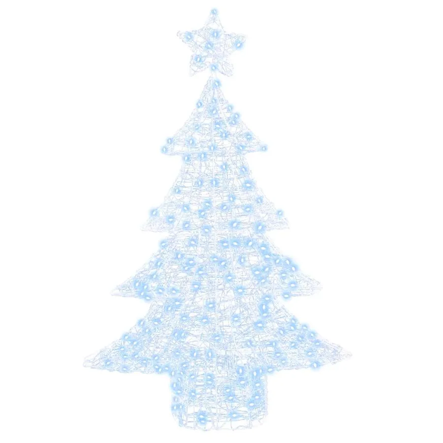 Sapin de Noël avec 100 LED Blanc froid 120 cm Acrylique - 4