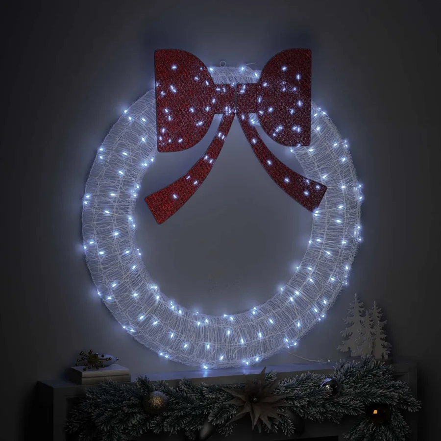 Couronne avec 150 LED Blanc froid 120 cm Acrylique - 3