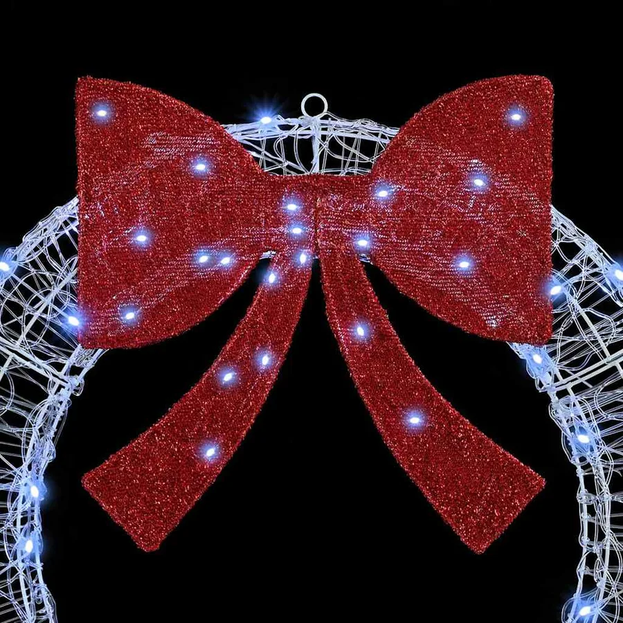 Couronne avec 150 LED Blanc froid 120 cm Acrylique - 5