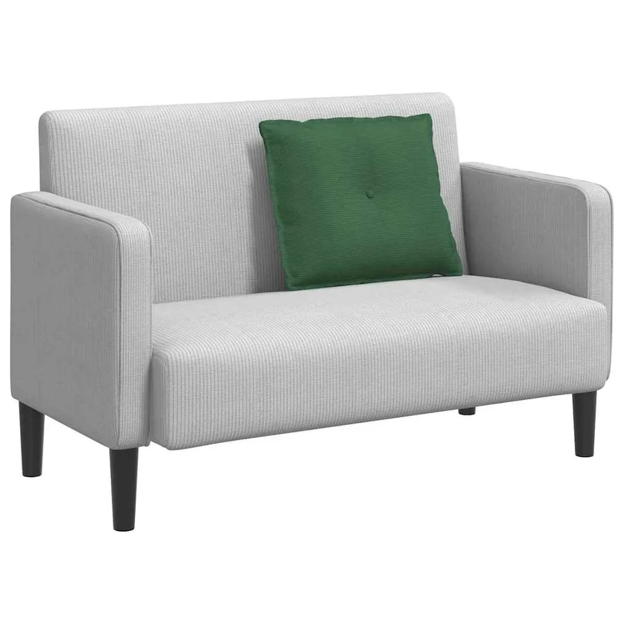 Coussin de Dos Vert Jungle 60 x 50 cm Tissu en velours côtelé - 3