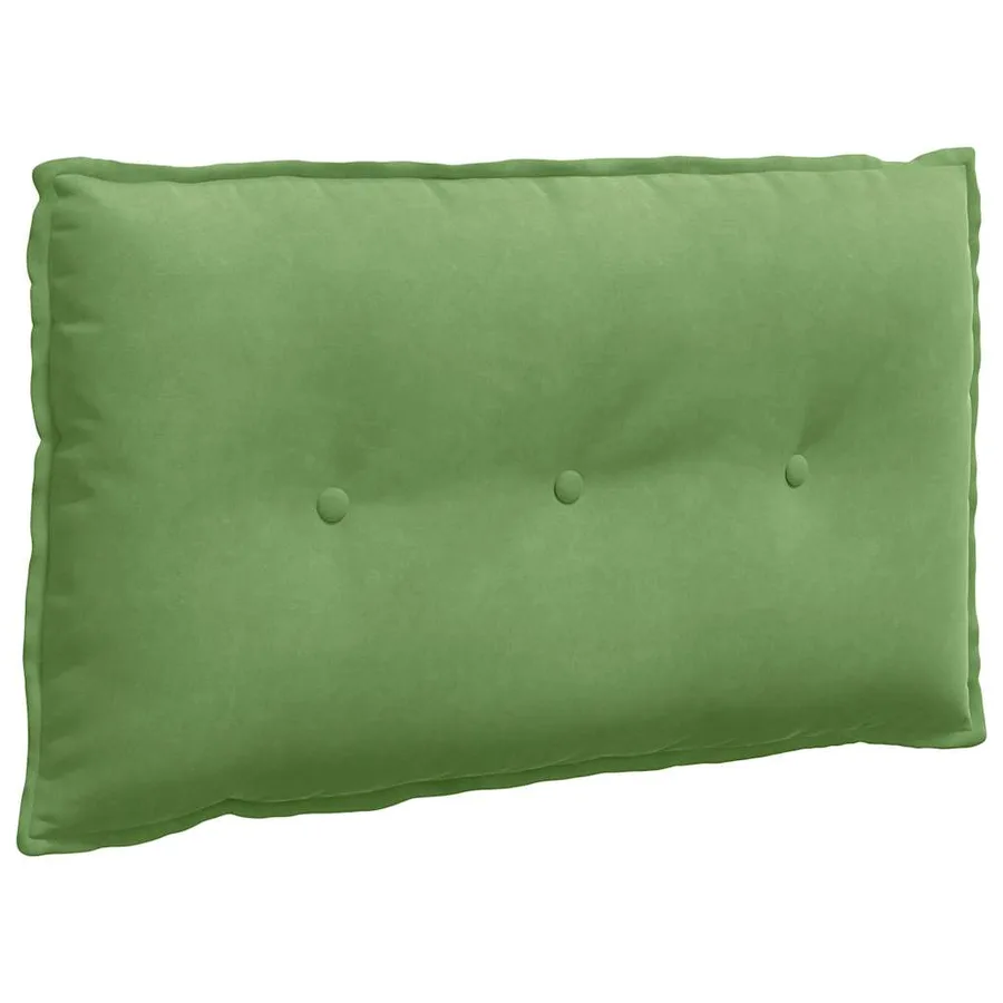 Coussin de Dos Vert clair 80 x 50 cm Tissu en velours côtelé - 2