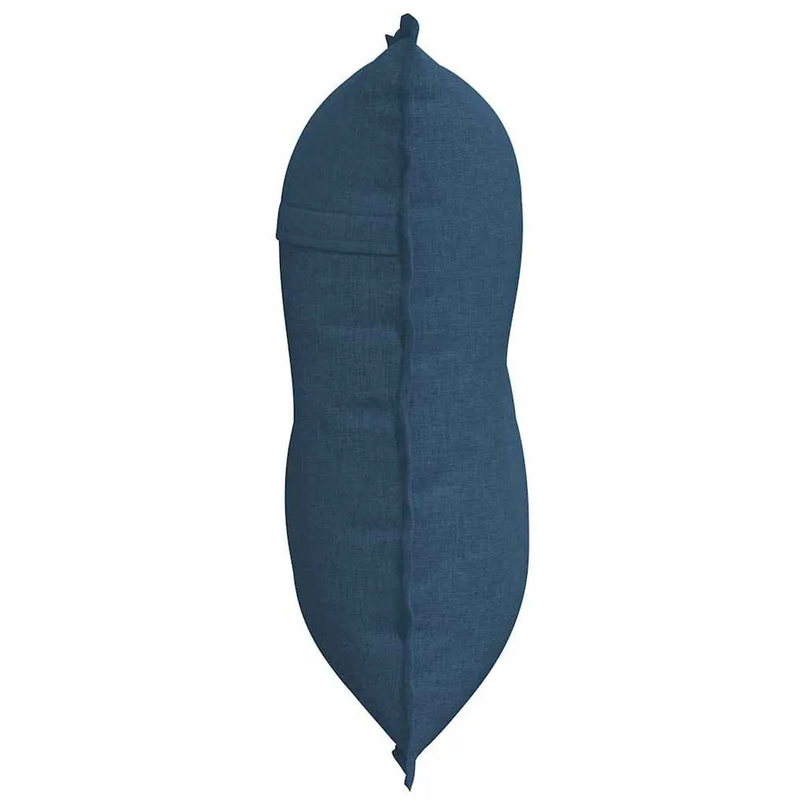 Coussin de Dos Bleu 80 x 19 x 50 cm tissu - 6