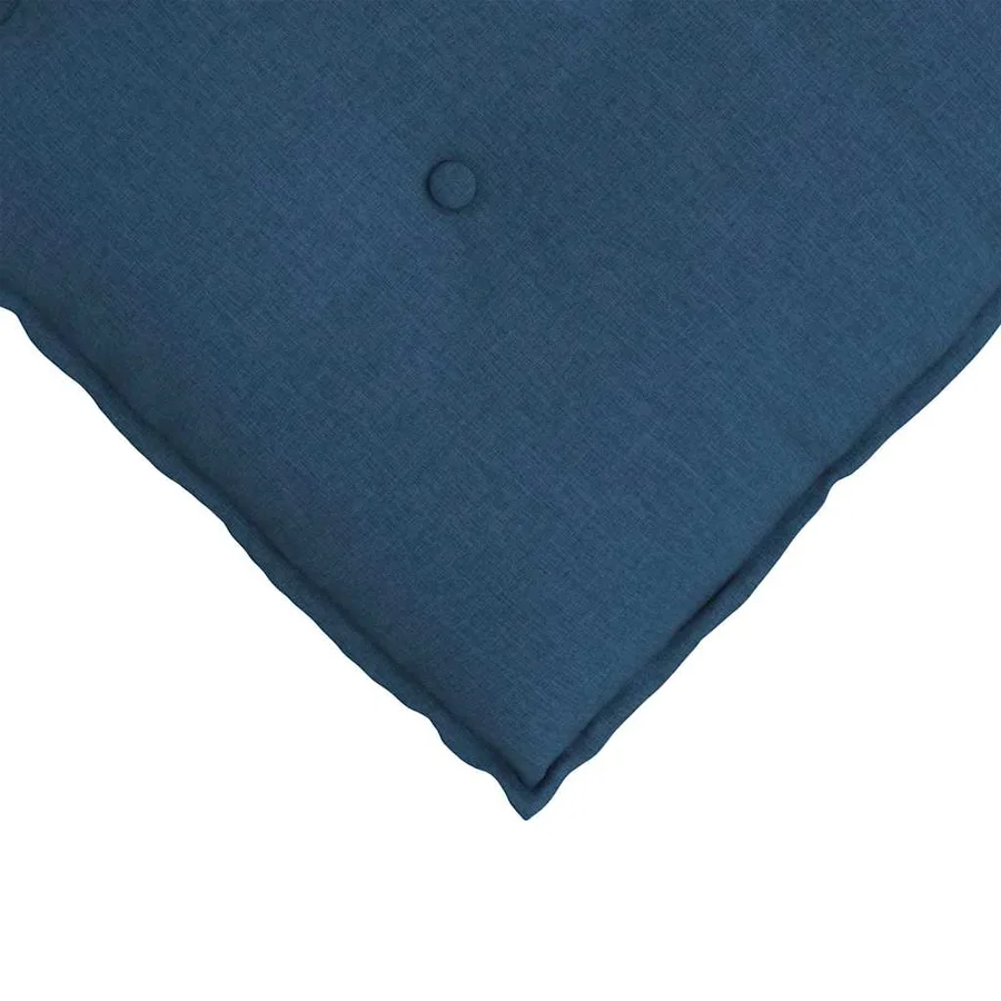 Coussin de Dos Bleu 80 x 19 x 50 cm tissu - 7