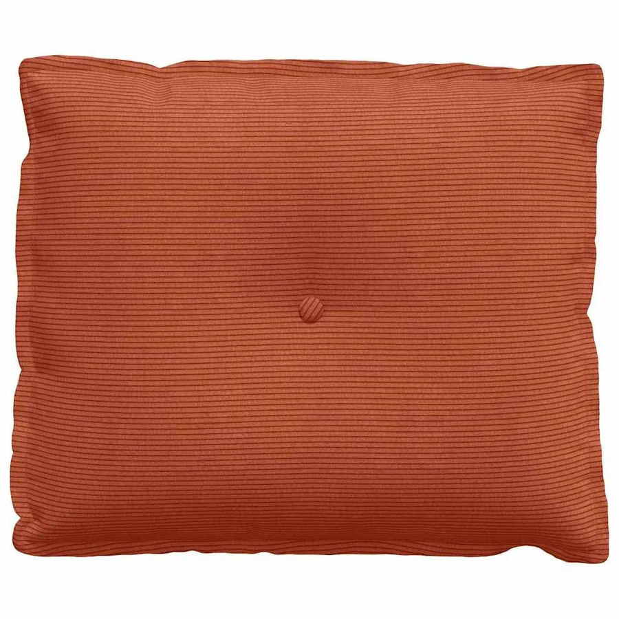 Coussin de Dos Rouge orange 60 x 50 cm Tissu en velours côtelé - 5