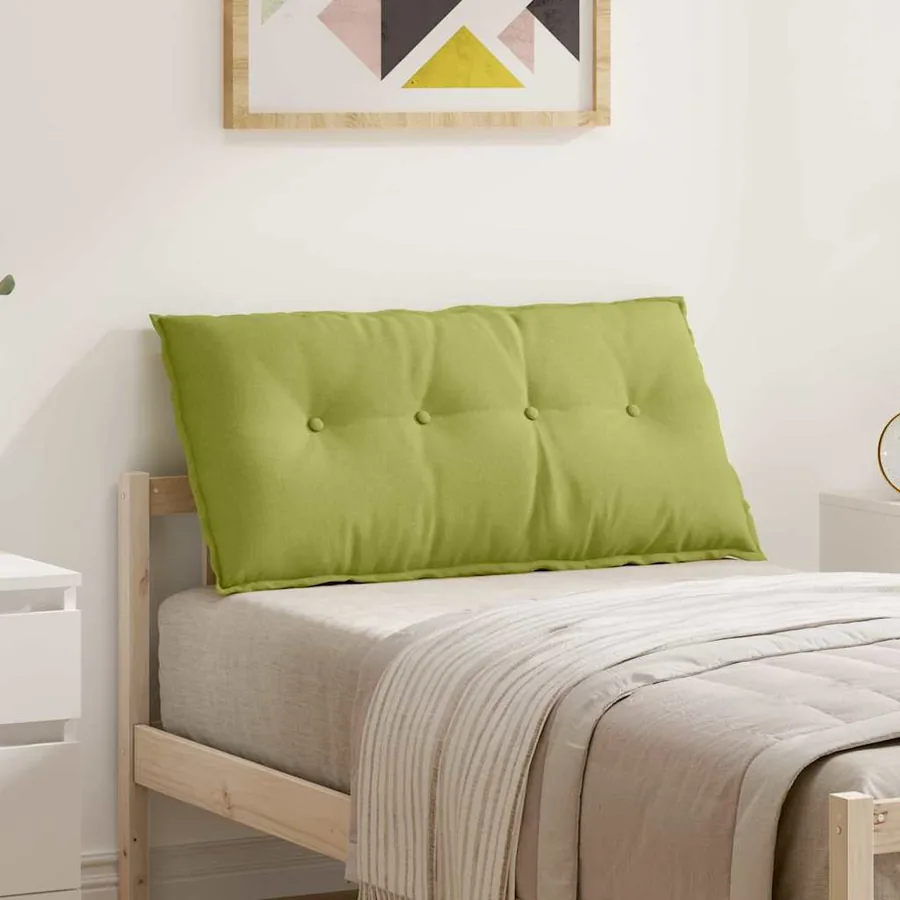 Coussin de Dos Vert clair 100 x 19 x 50 cm tissu