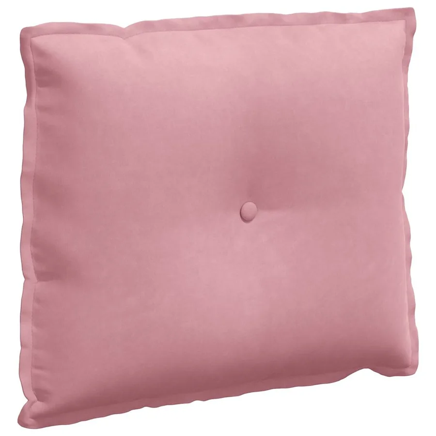 Coussin de Dos Rose 60 x 50 cm Tissu en velours côtelé - 2