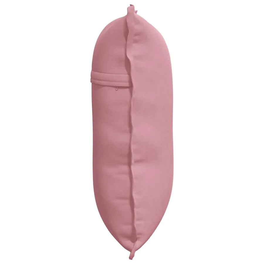 Coussin de Dos Rose 60 x 50 cm Tissu en velours côtelé - 6